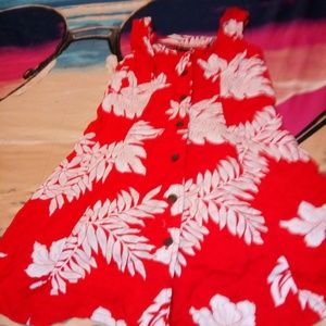 tiki palm button down shirt